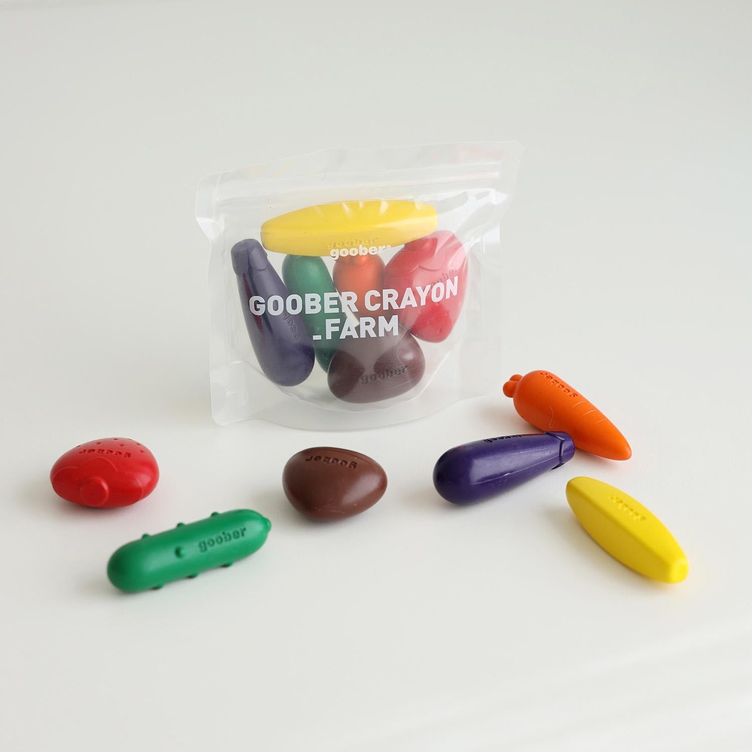 Crayones en forma de verduras y frutas Crayon Farm Pack - Goober