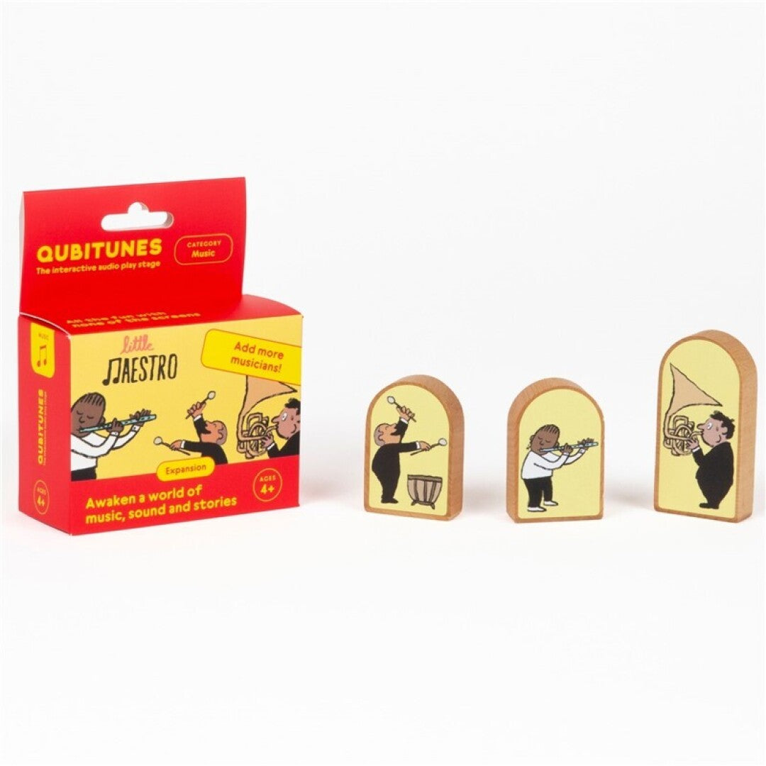 Qubitunes Little Maestro Expansion Set - Personajes Adicionales de Madera
