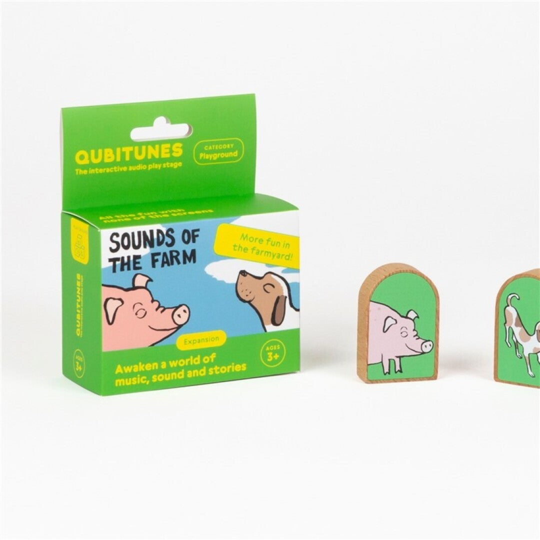 Qubitunes Sounds of the Farm Expansion Set - Personajes Adicionales de Madera