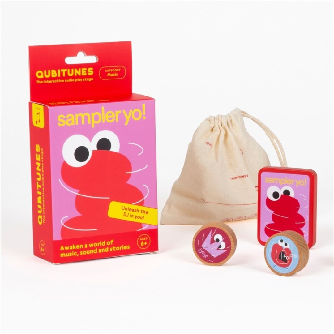 Qubitunes Sampler Yo! - Cartucho de Juego y Figuras de Madera