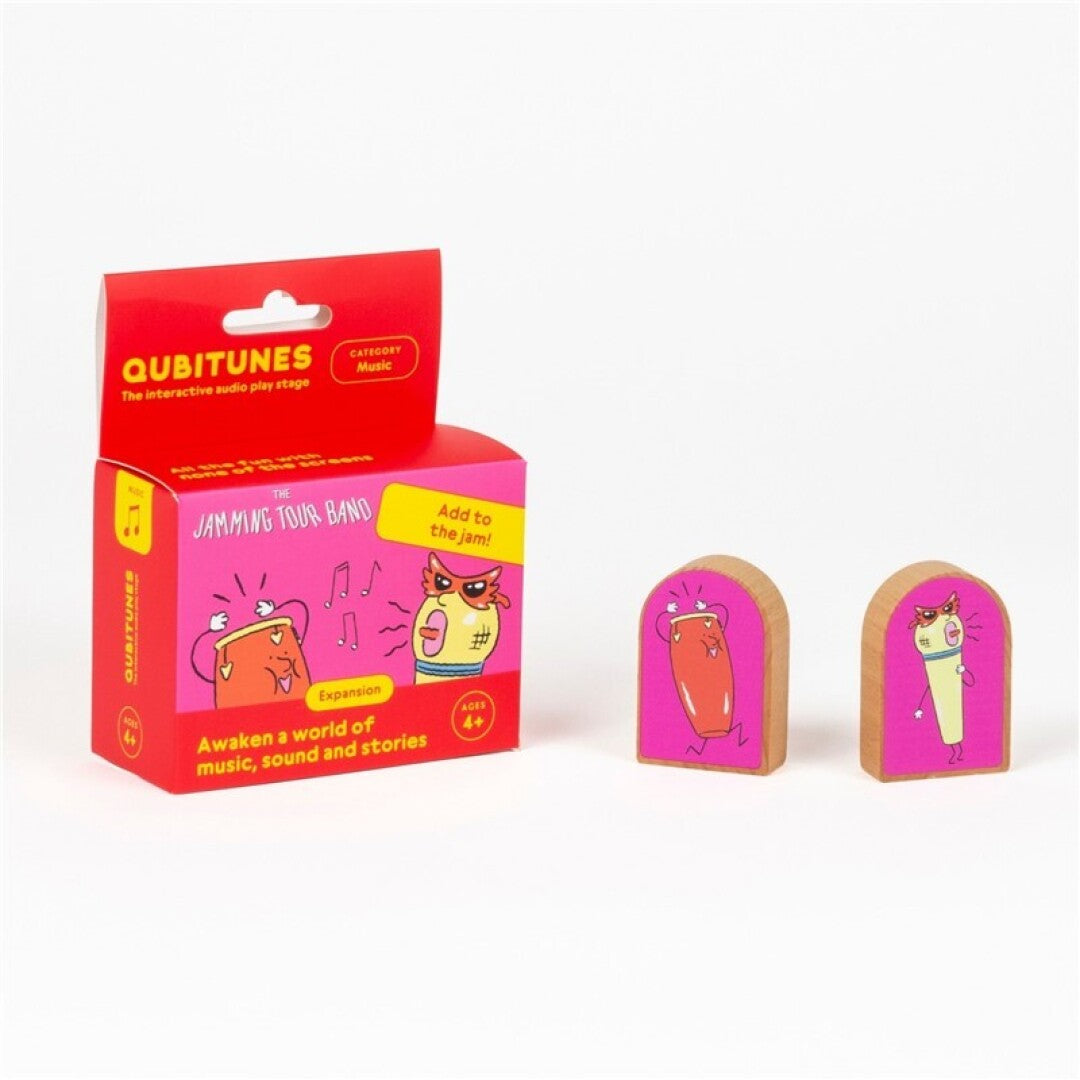 Qubitunes The Jamming Tour Band Expansion Set - Personajes Adicionales de Madera