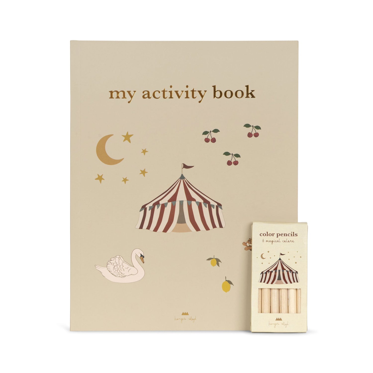 Libro de Actividades con Lápices de Colores – Konges Sløjd