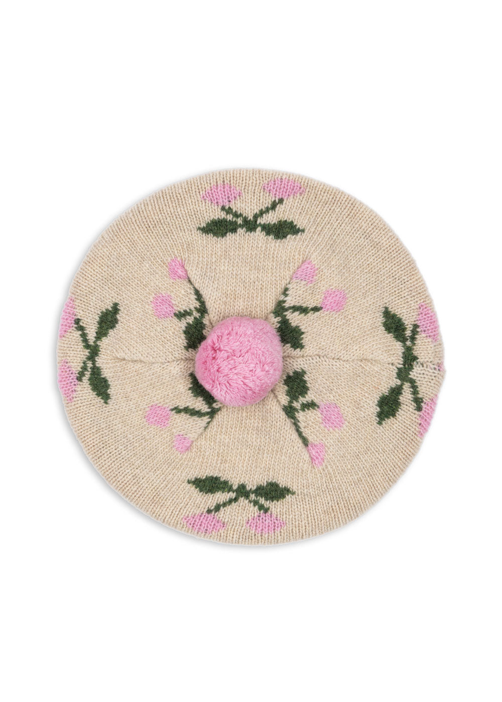 Boina de Punto Belou con Pompón Cherry – Konges Sløjd