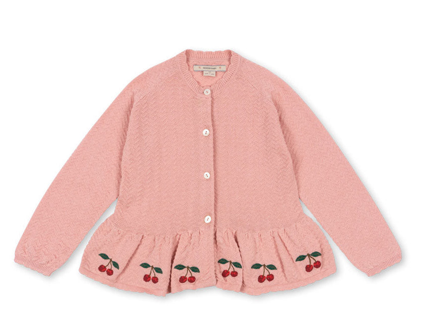 Chaqueta de Punto de Algodón Orgánico Cypres Mellow Rose – Konges Sløjd