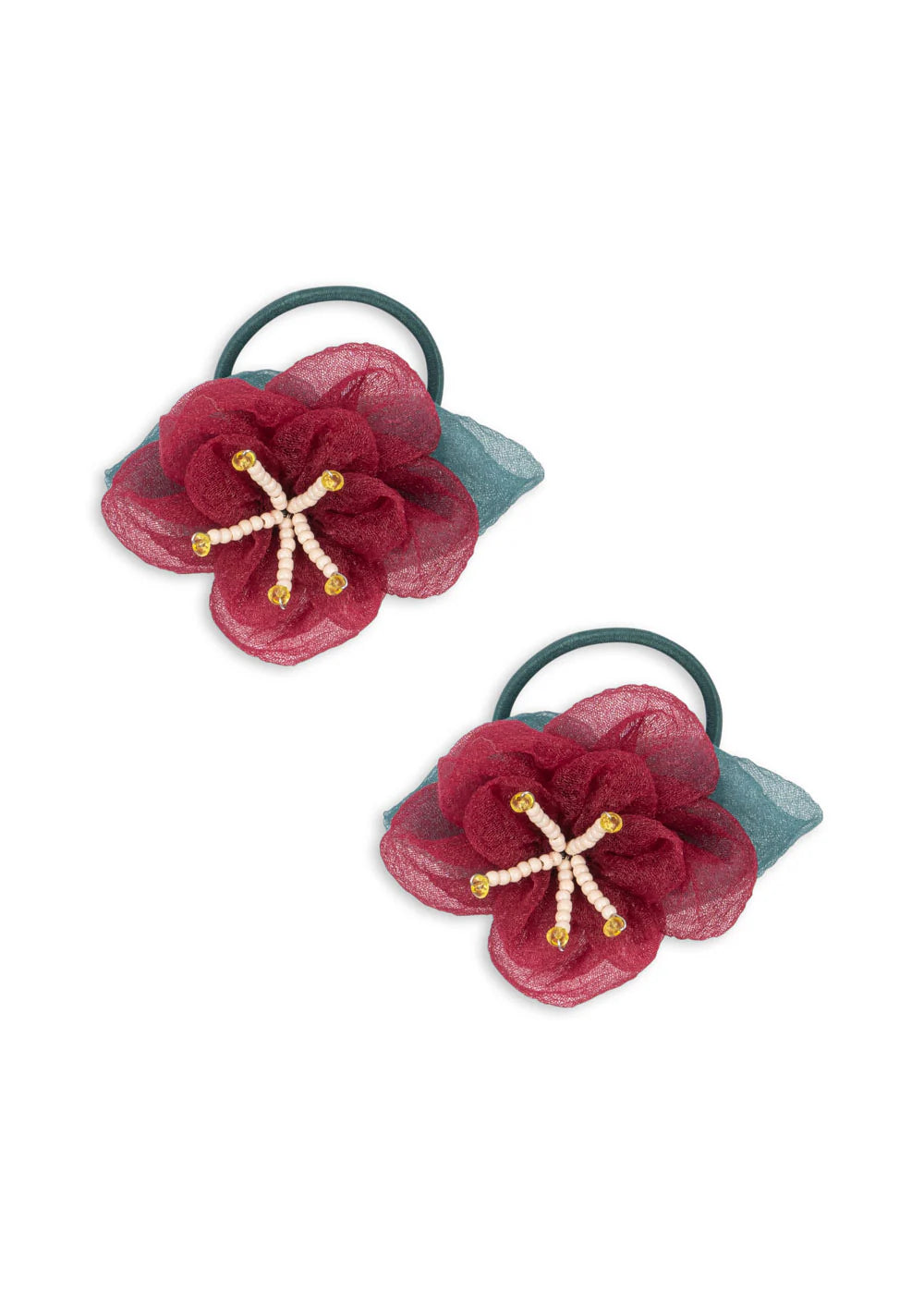 Pack de 2 Coleteros con Flor FLEUR Sangria - Konges Sløjd