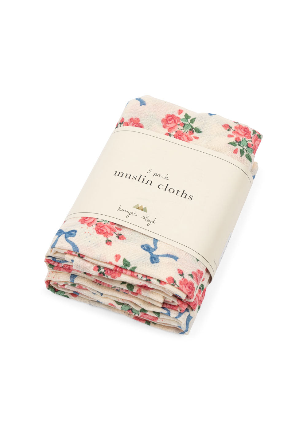 Set de 3 Pañuelos de Muselina de Algodón Orgánico (Bella Rosita) – Konges Sløjd