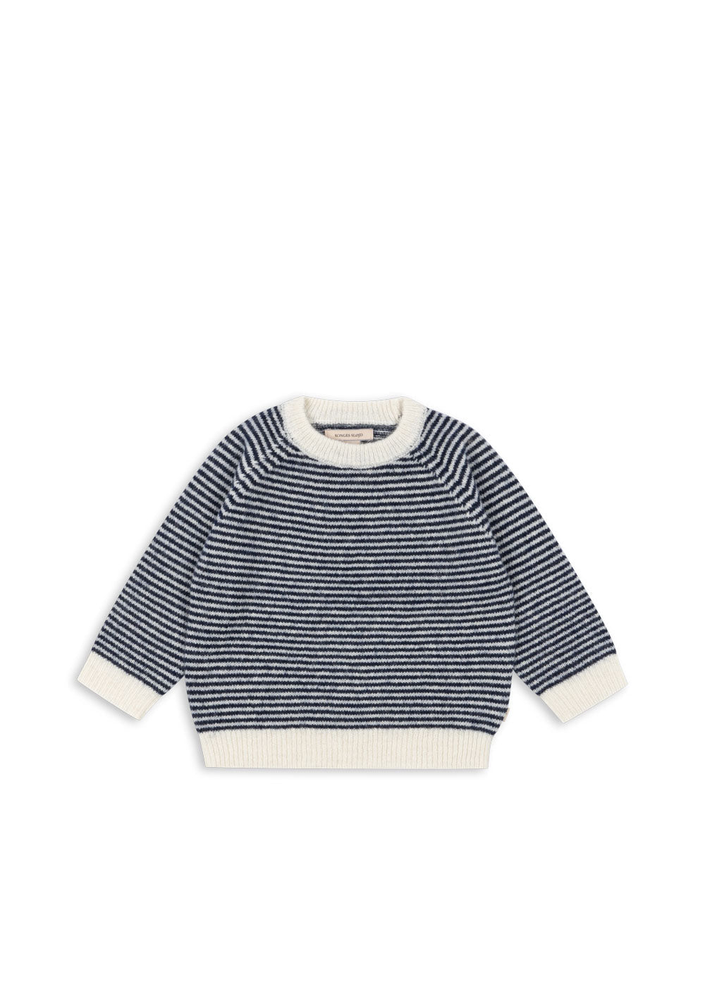 Jersey de Punto Berle de Lana y Alpaca Ensign Blue/Buttercream – Konges Sløjd