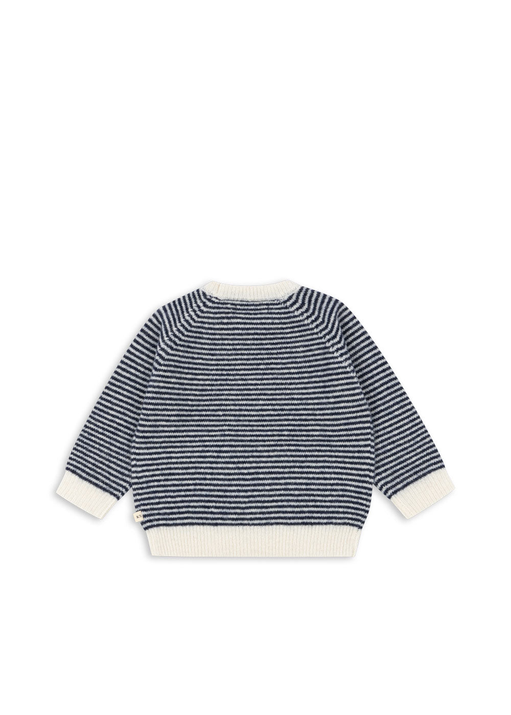 Jersey de Punto Berle de Lana y Alpaca Ensign Blue/Buttercream – Konges Sløjd