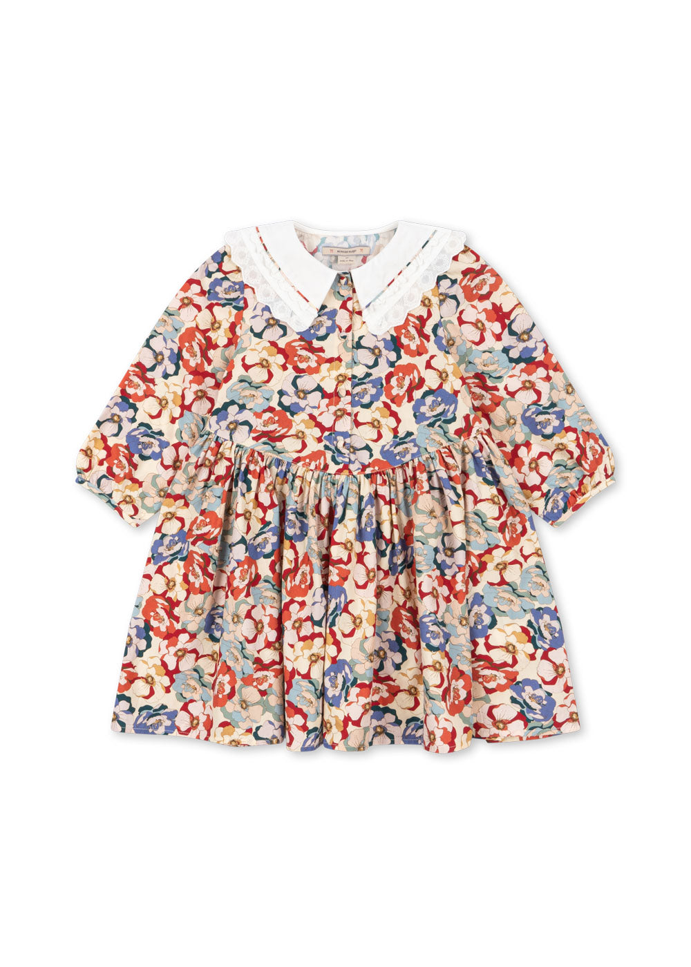 Vestido de algodón orgánico Coeur Collar La Rosa – Konges Sløjd