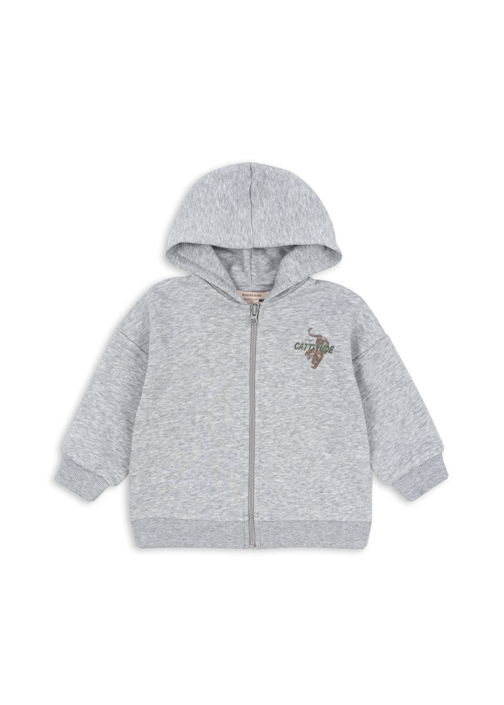 Sudadera con Capucha y Cremallera Lou Grey Melange – Konges Sløjd