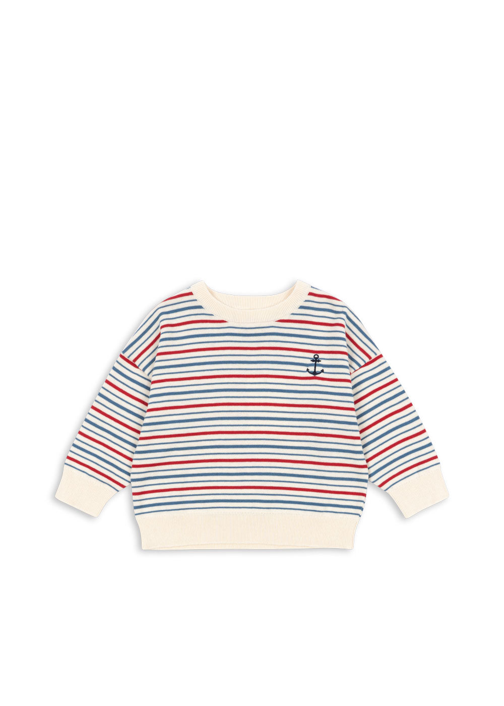 Jersey de Punto de Algodón Orgánico Manis Antique Stripe – Konges Sløjd