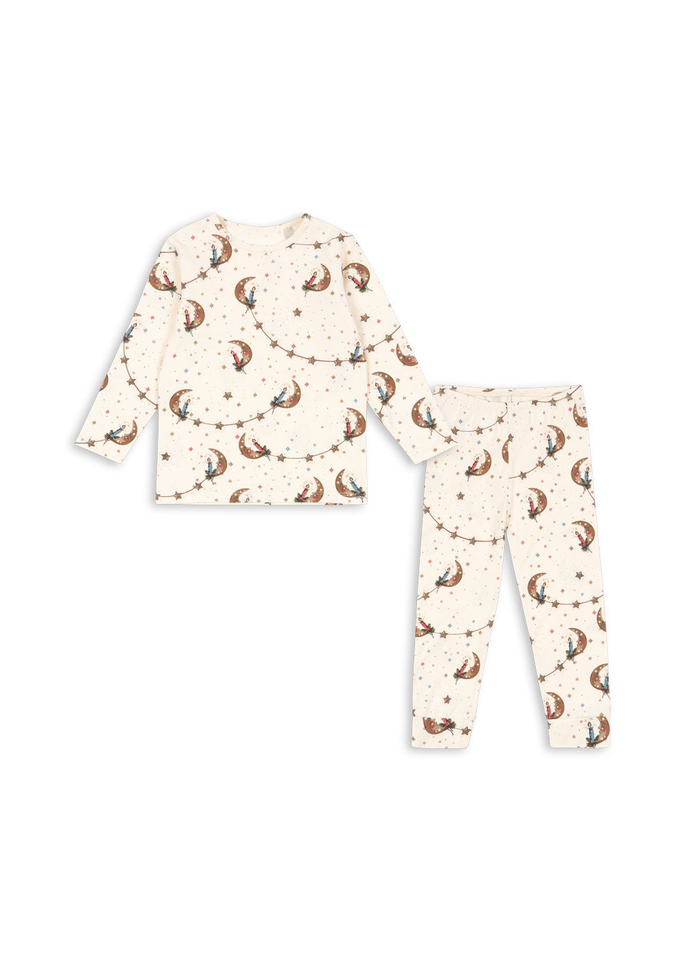 Conjunto de Camiseta y Pantalón GOTS Amour Rouge - Konges Sløjd