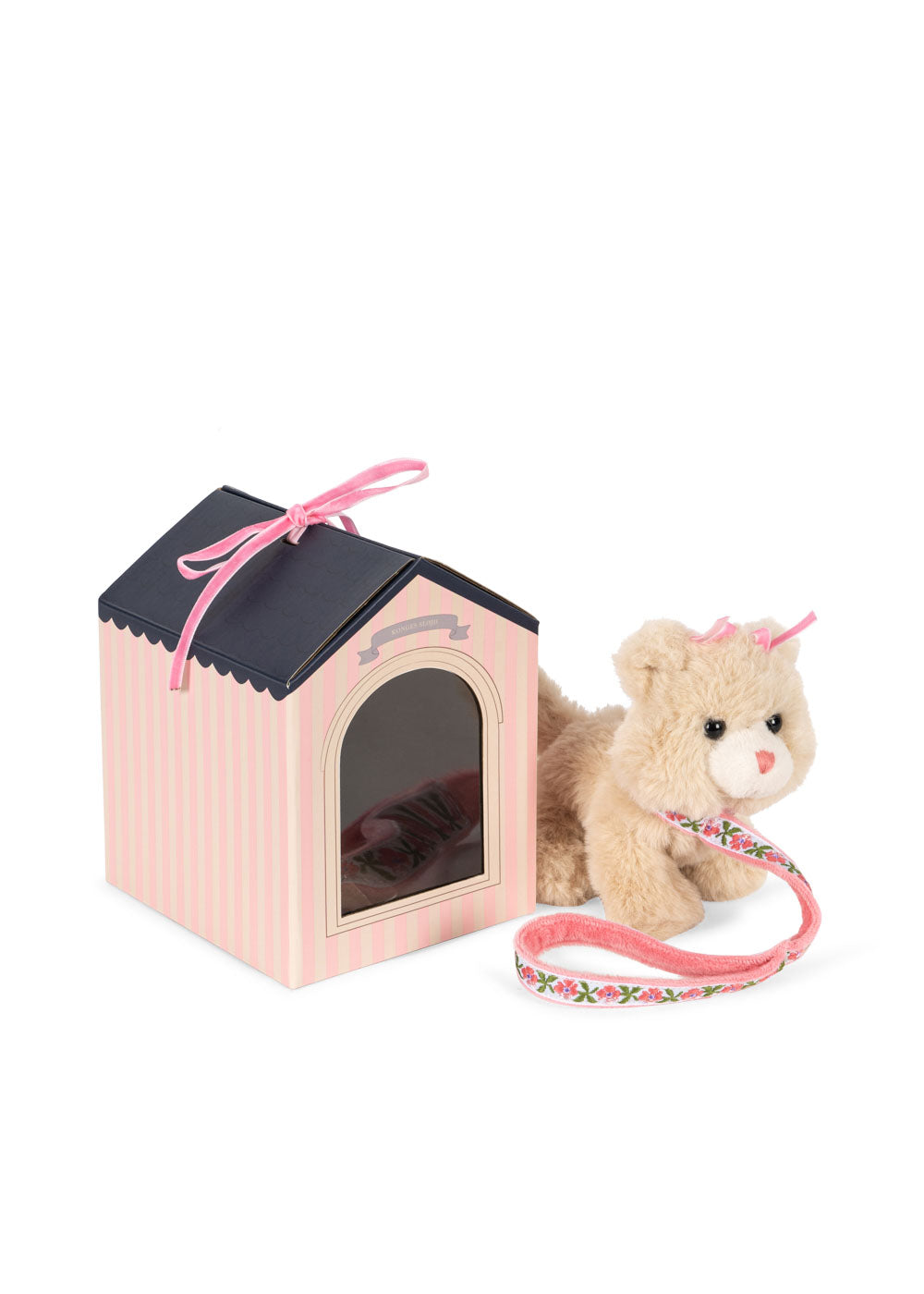 Gatito de peluche con casita y correa – Konges Sløjd