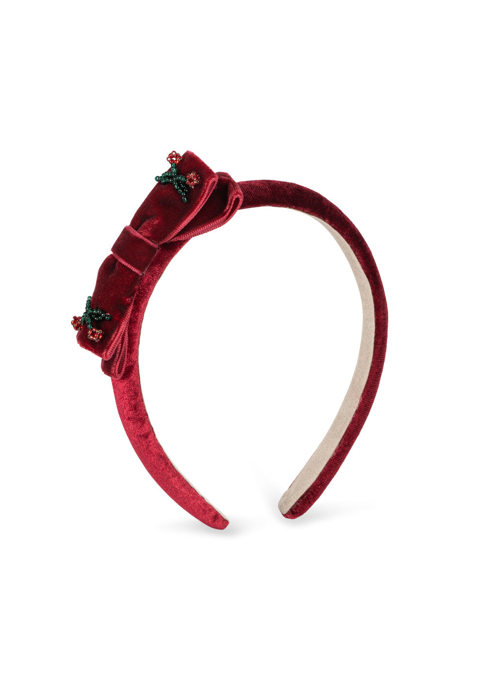 Diadema con Lazo de Terciopelo Juliette Rio Red – Konges Sløjd