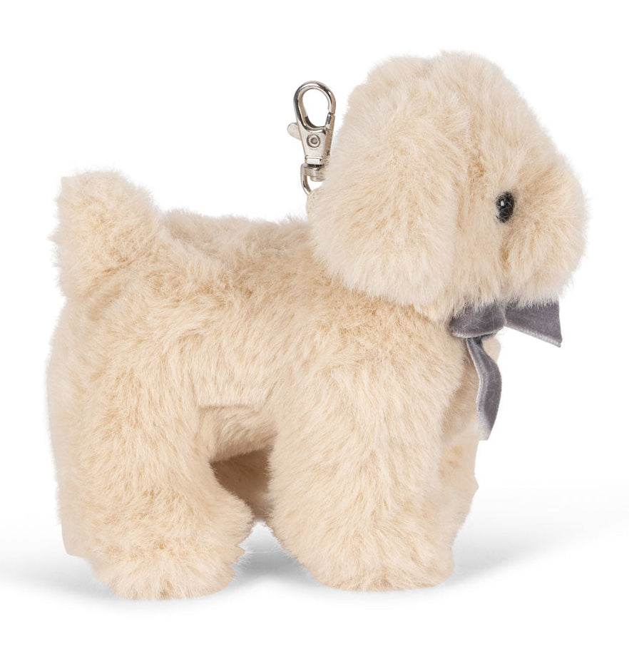 Llavero de peluche para mochila Beige Puppy – Konges Sløjd