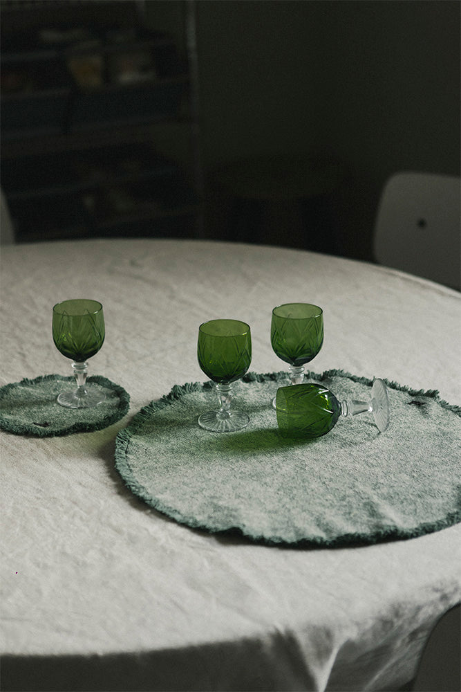 Pack 2 individuales y posavasos Stonewashed Duck Green, imagen 3.