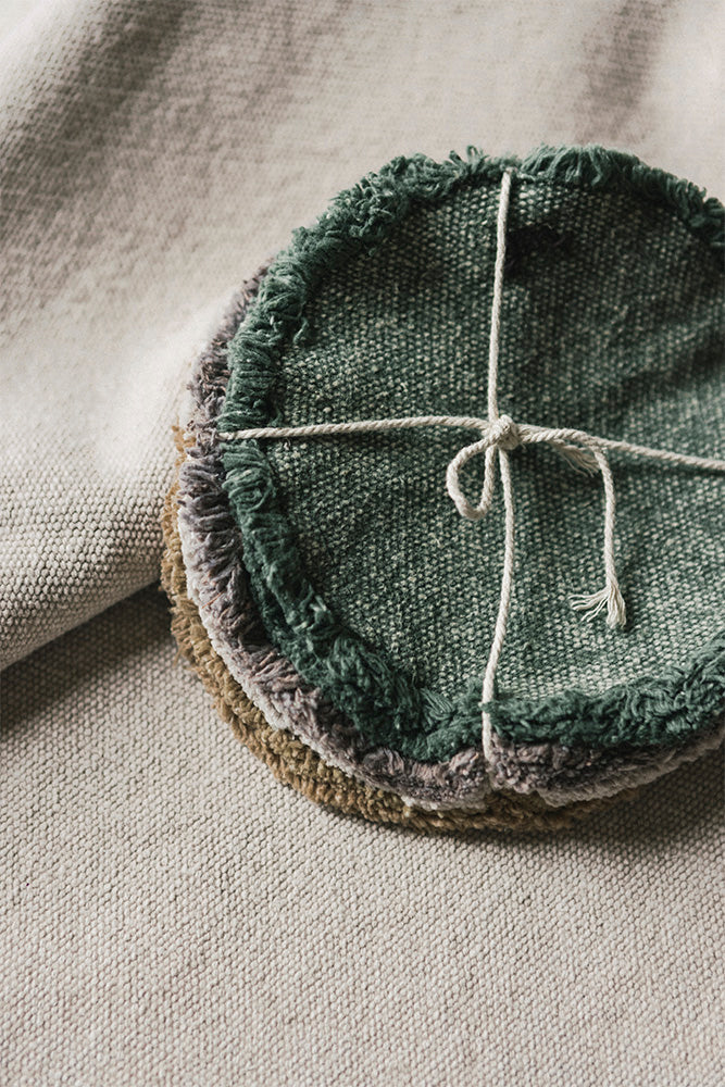 Pack 2 individuales y posavasos Stonewashed Duck Green, imagen 5.