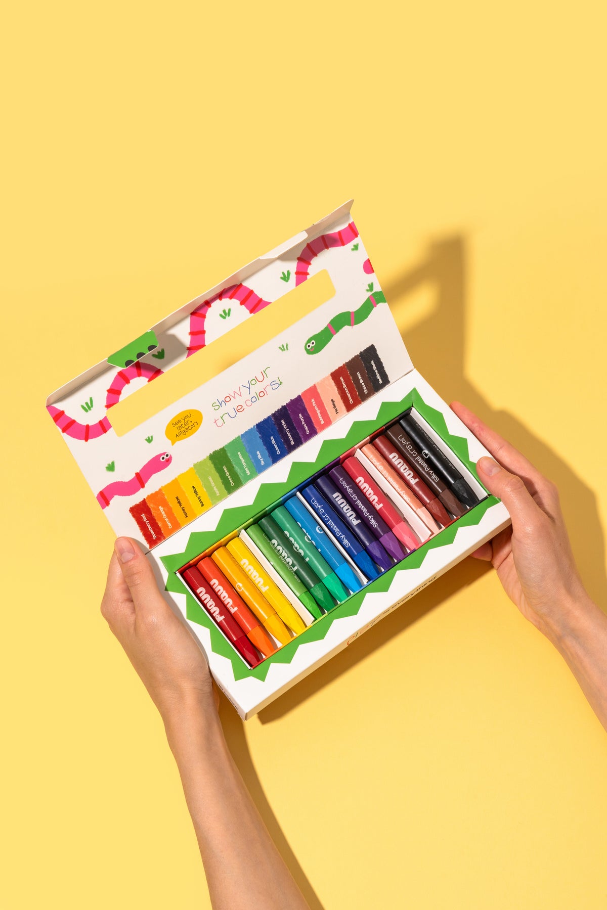 Ceras pastel sedosas Silky Pastel Crayons, 16 colores - PUQUU