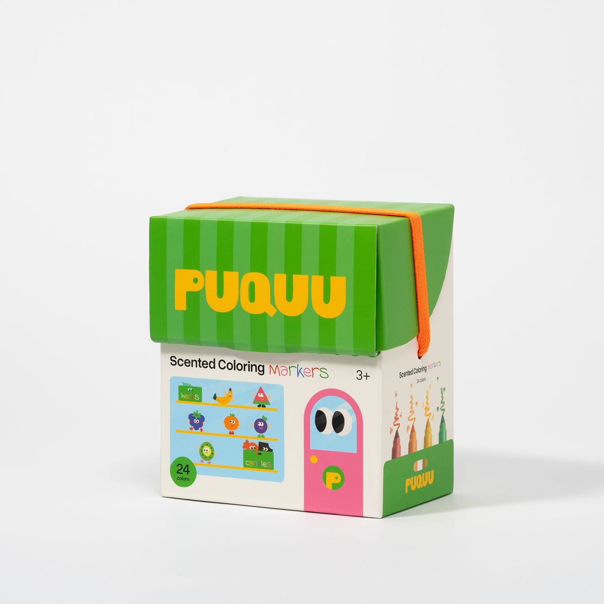 Rotuladores perfumados con pegatinas, 24 colores - PUQUU