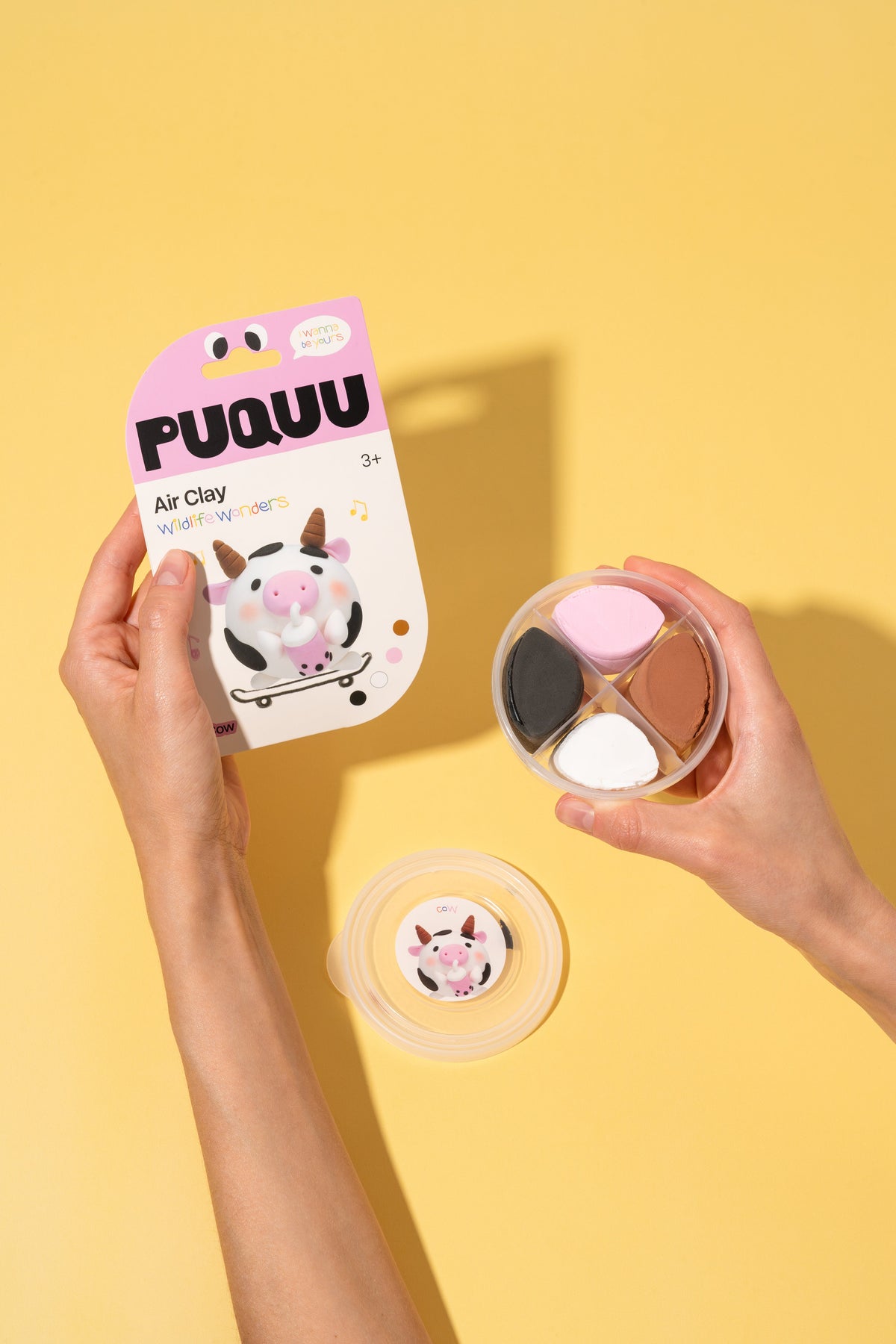 Plastilina ligera Air Clay Vaca - PUQUU