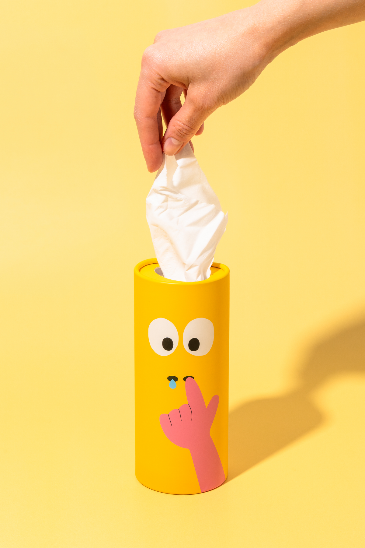 Pañuelos de papel en tubo Sneezy Amarillo - PUQUU