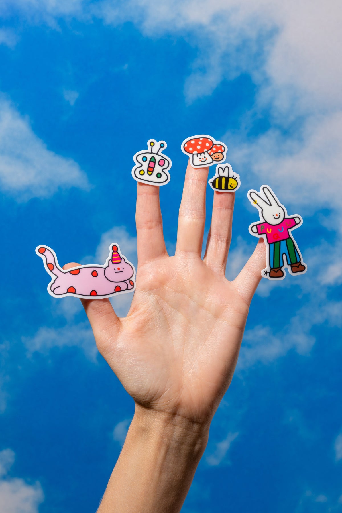 Libro con 37 pegatinas de gel reutilizables Sticker Stories - PUQUU