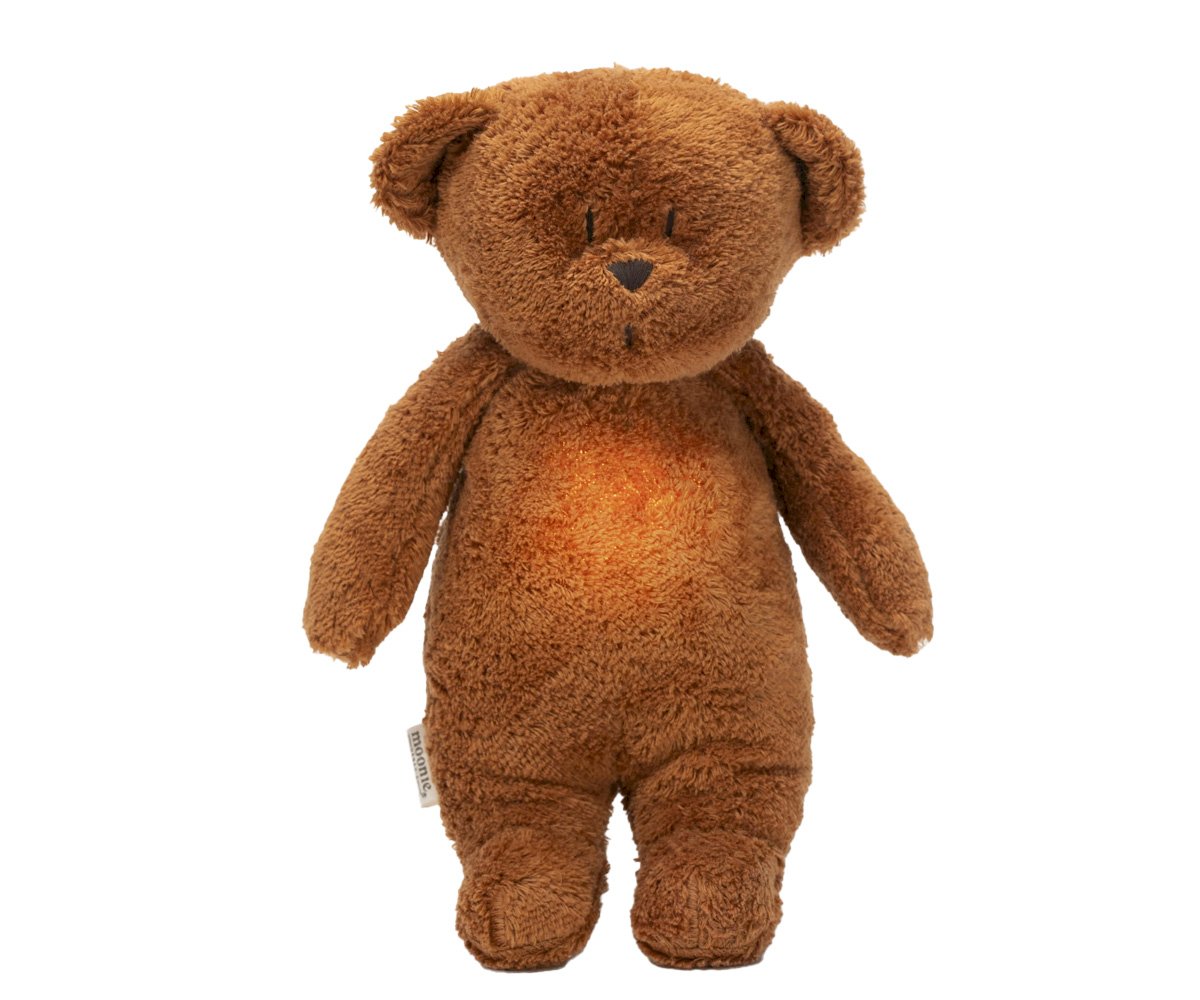 Peluche Luz-Sonido Oso Orgánico Moonie 2.0 Caramel