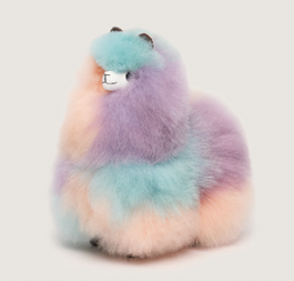 Peluche de Alpaca Huacaya Natural – Hecho a Mano en Perú - RAINBOW