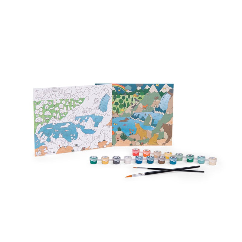 Set de pintura por números El explorador - Moulin Roty