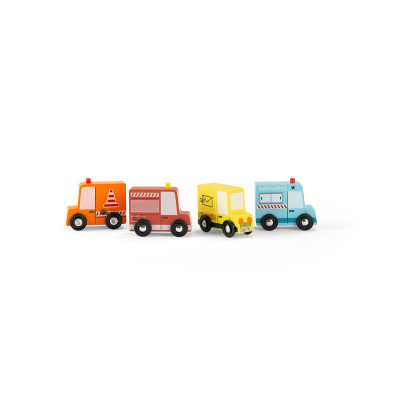 Set de 4 Camiones Avenue du Moulin - Moulin Roty