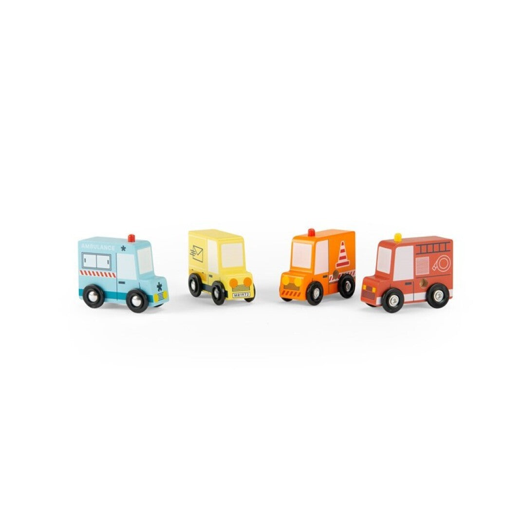 Set de 4 Camiones Avenue du Moulin - Moulin Roty