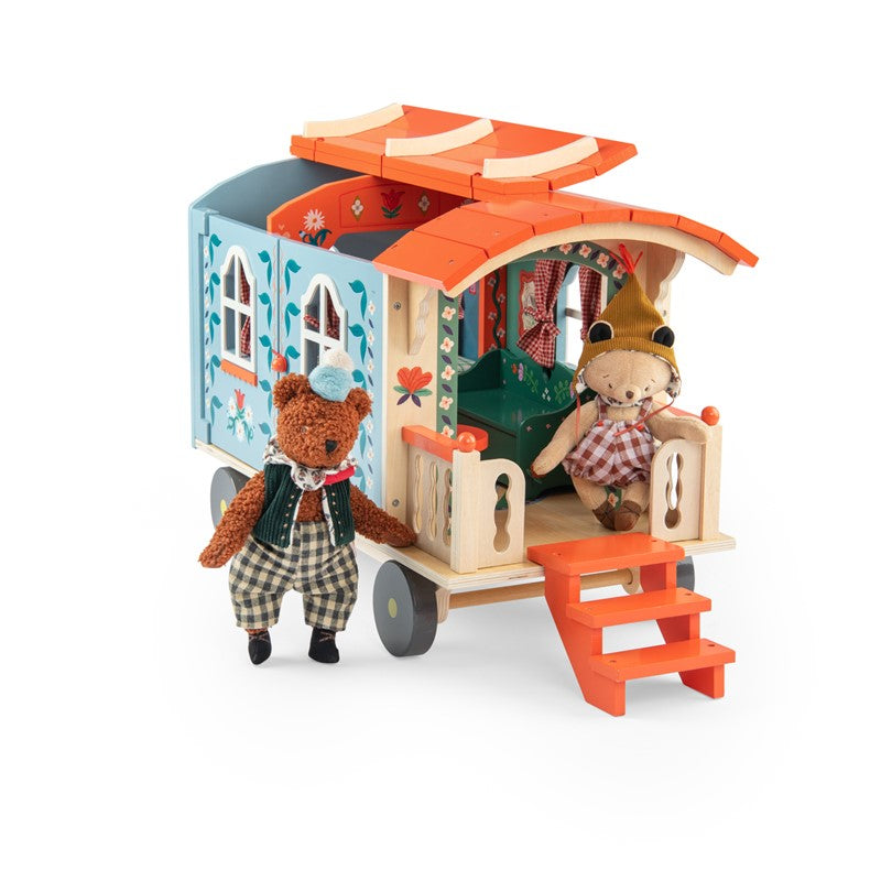 Caravana de madera Les Minouchkas - Moulin Roty