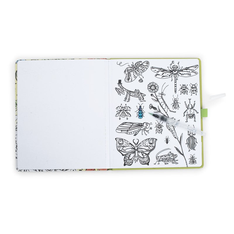 Cuaderno para colorear con agua Le Jardin du Moulin - Moulin Roty