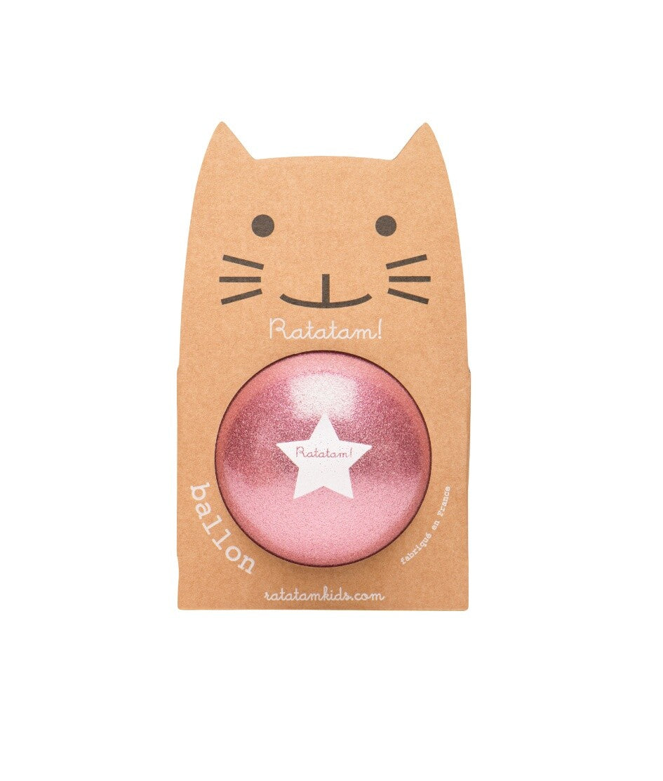 Pelota glitter 15 cm (Rosa) - Ratatam