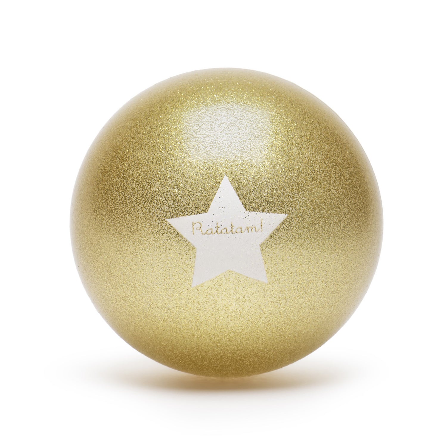 Pelota glitter 15 cm (Dorada) - Ratatam