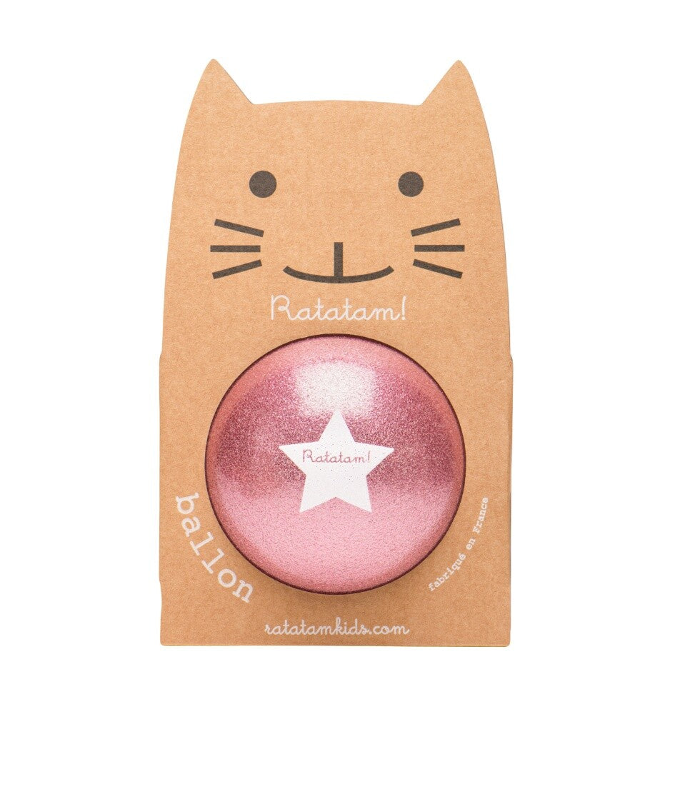 Pelota glitter 22 cm (Rosa) - Ratatam