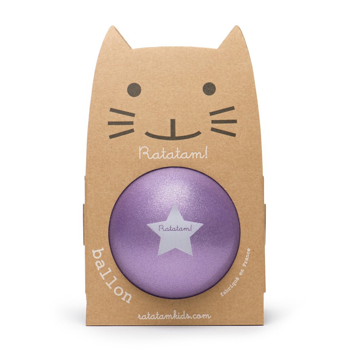 Pelota glitter púrpura 22 cm - Ratatam