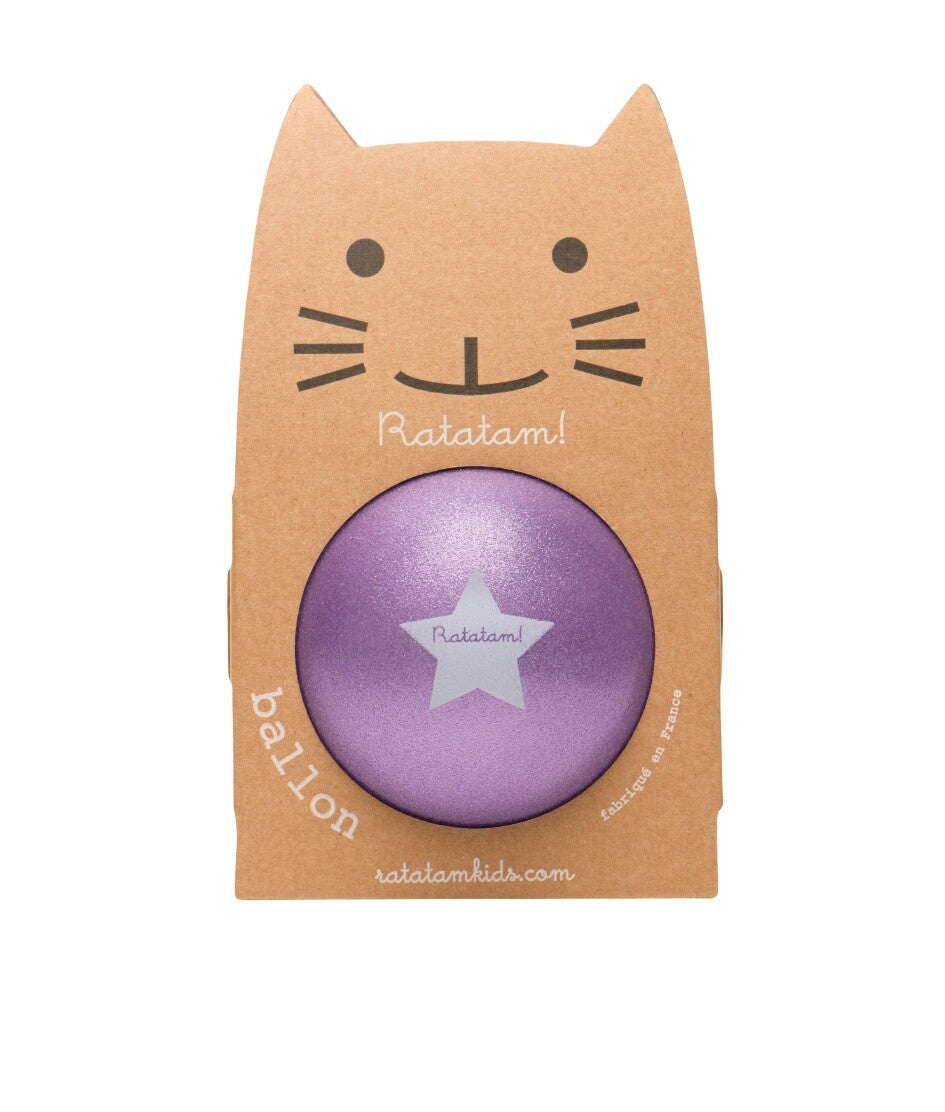 Pelota glitter púrpura 22 cm - Ratatam