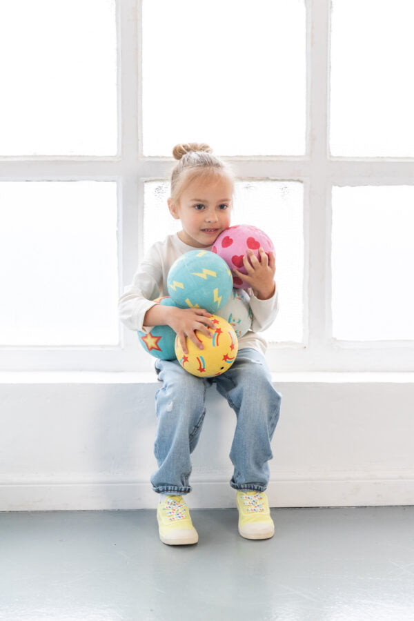Pelota 12 cm (Estampado de estrella fugaz) - Ratatam