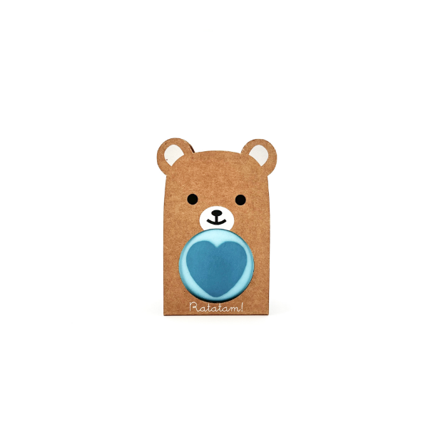 Pelota saltarina oso 43 mm (Azul) - Ratatam