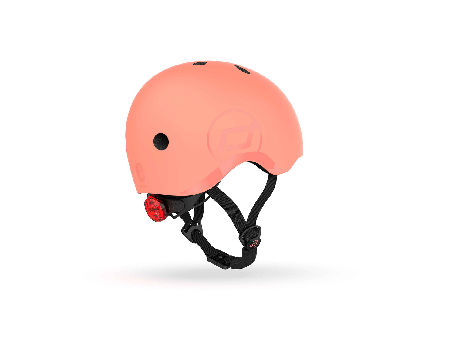 Casco de seguridad infantil LED S-M Peach - Scoot & Ride