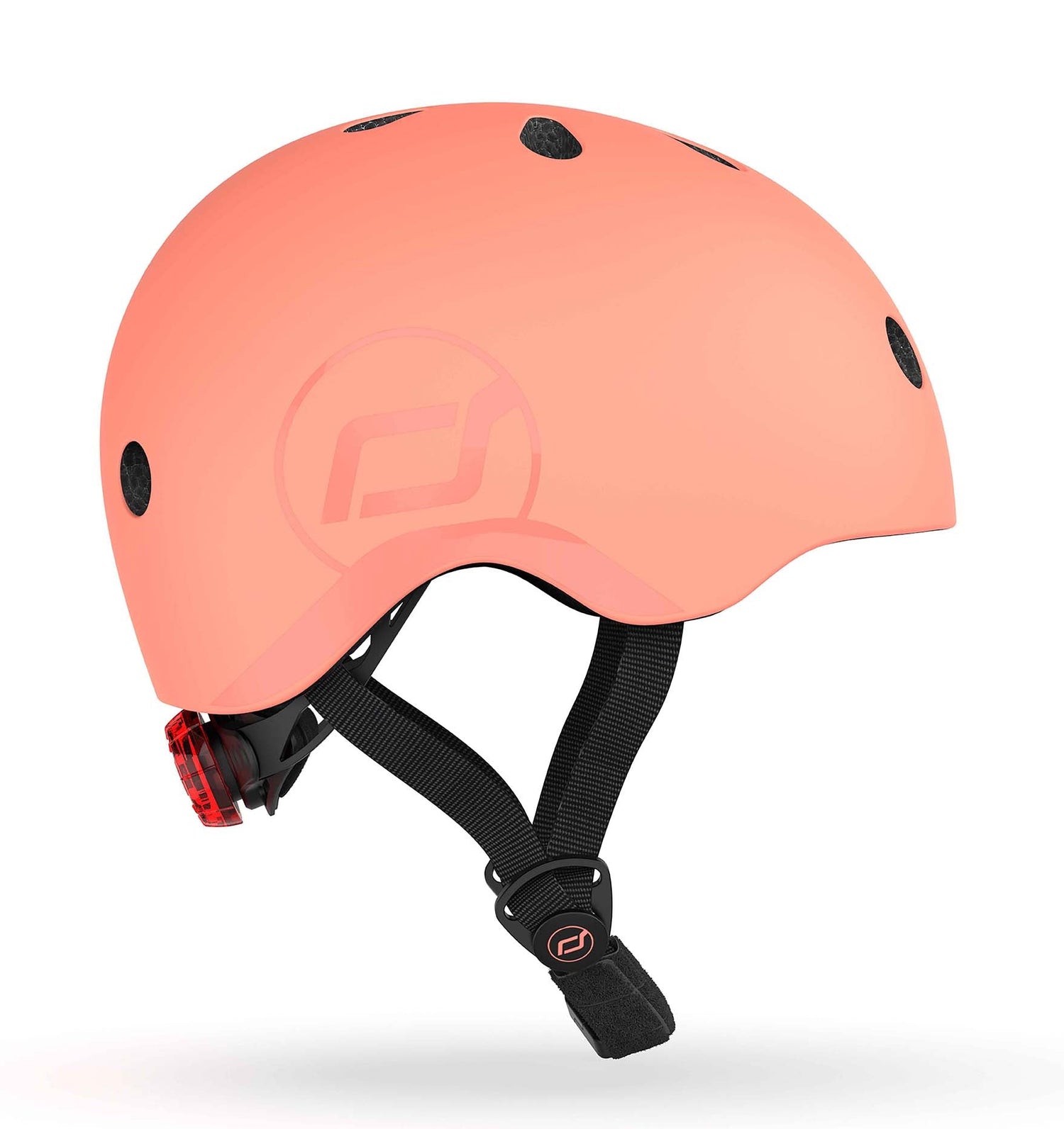 Casco de seguridad infantil LED S-M Peach - Scoot & Ride