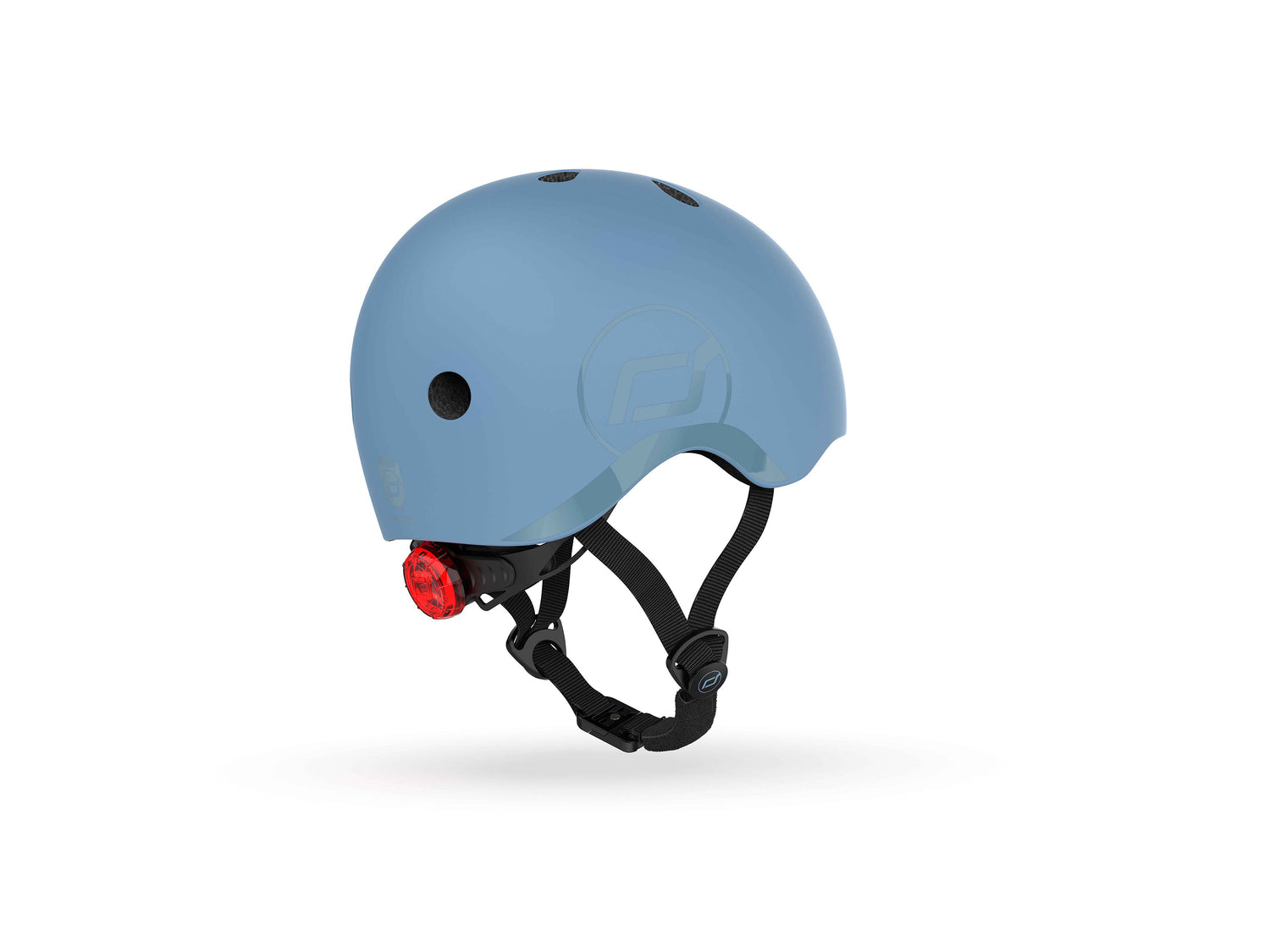 Casco de seguridad infantil LED S-M Steel - Scoot & Ride
