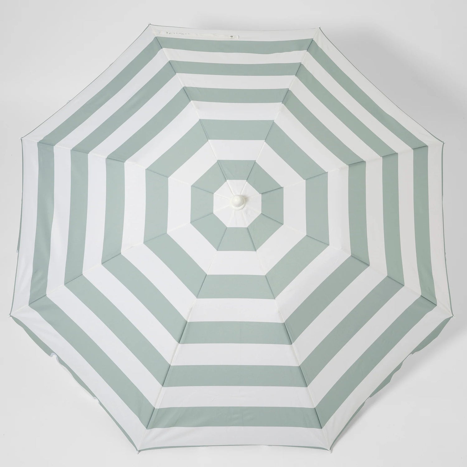Sombrilla de playa compacta La Palma Sage Stripe – SUNNYLiFE