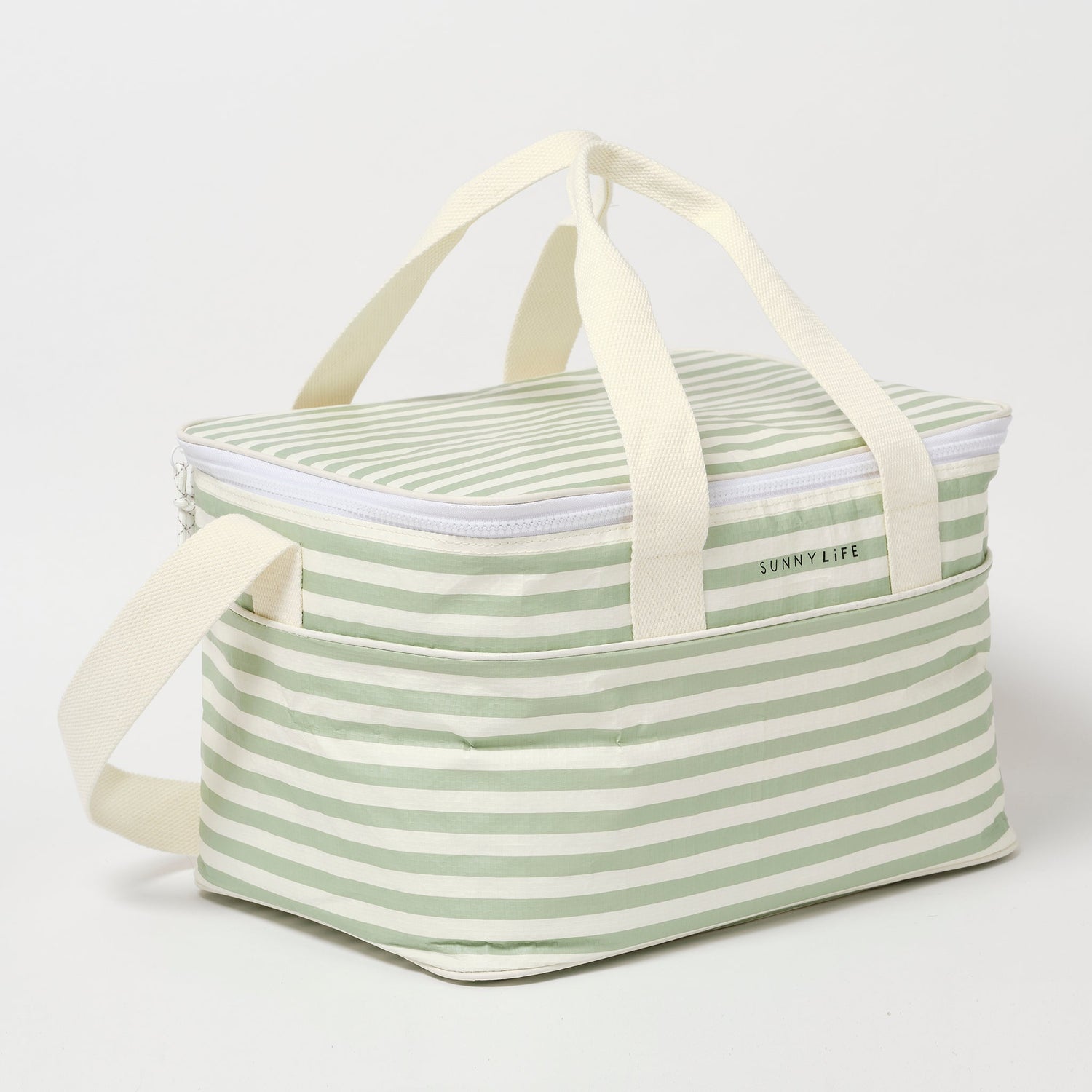 Bolsa térmica grande La Palma Sage Stripe – SUNNYLiFE