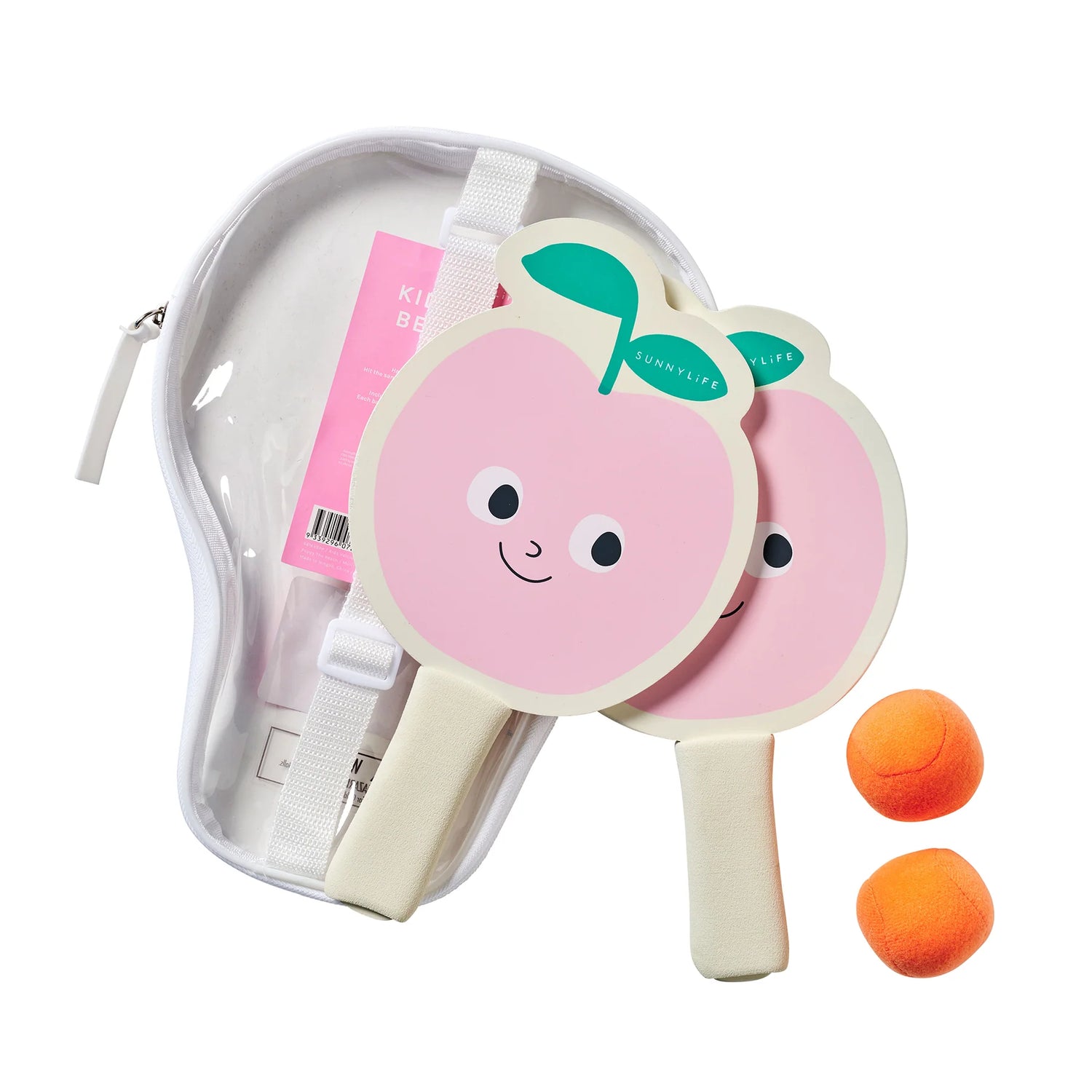 Palas de playa infantiles con velcro - Poppy the Peach Precio rebajado