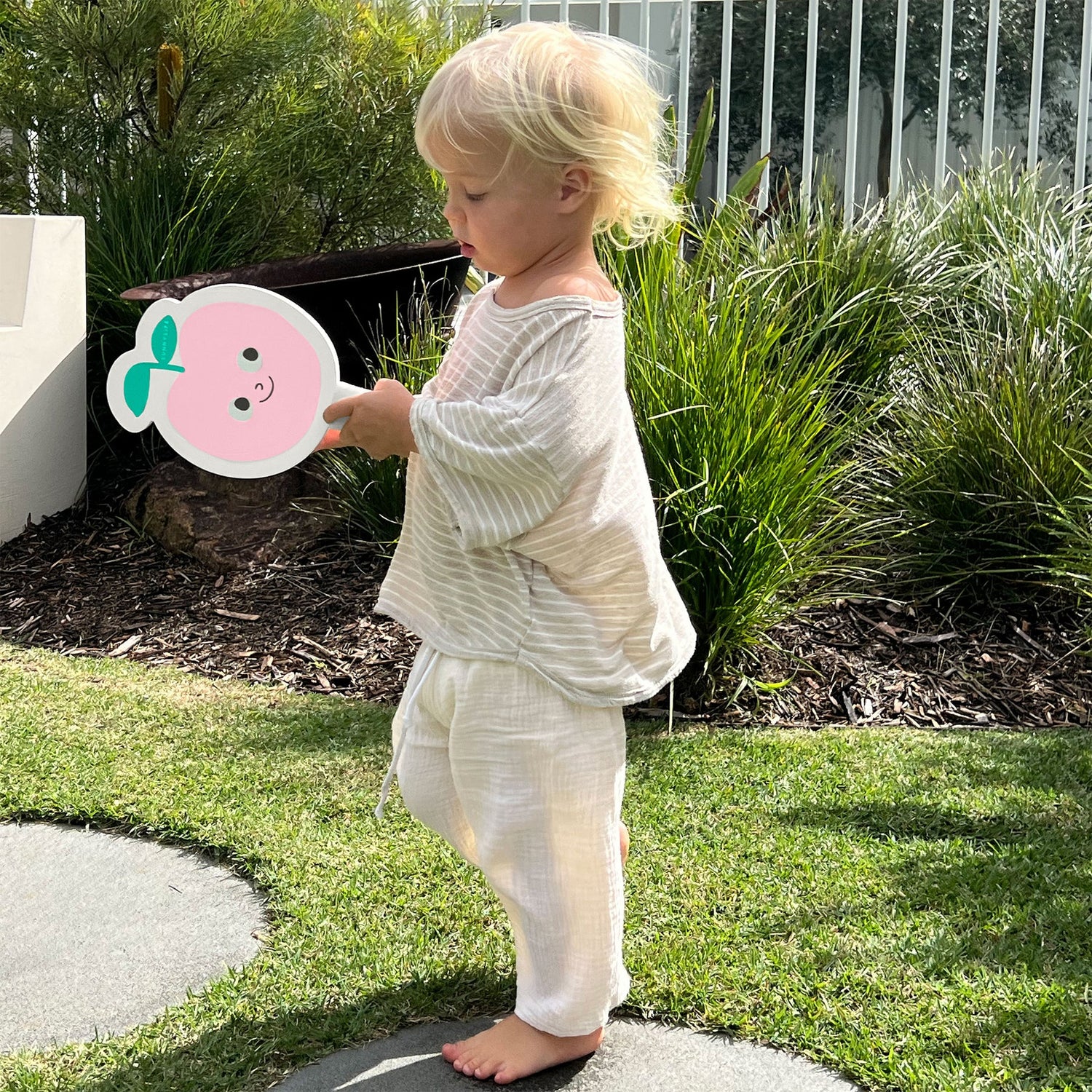 Palas de playa infantiles con velcro - Poppy the Peach Precio rebajado