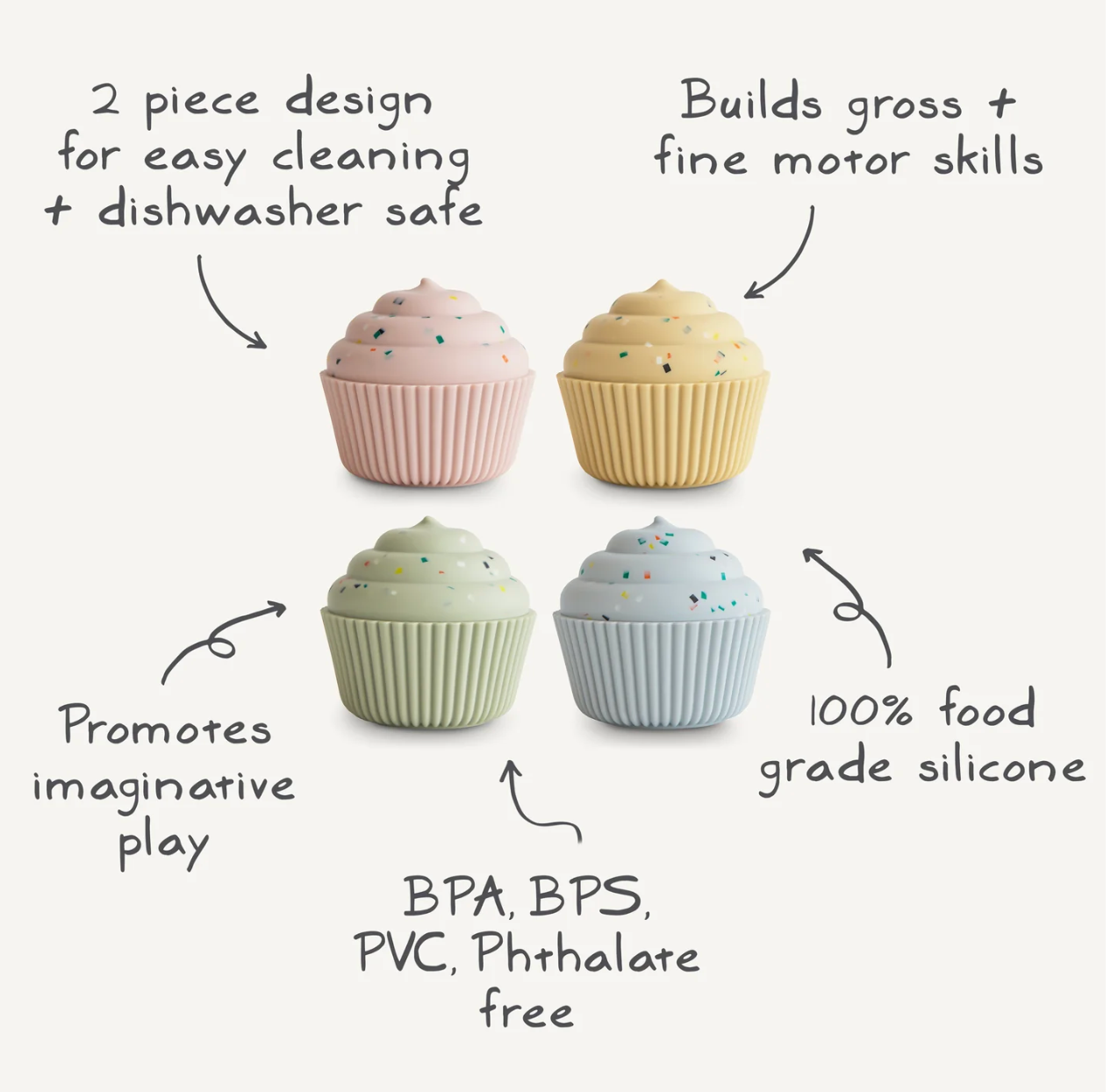 Juguete de Silicona Mix and Match Cupcake