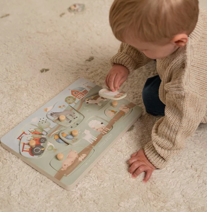 Puzzle con Sonido Pequeña Granja - Little Dutch