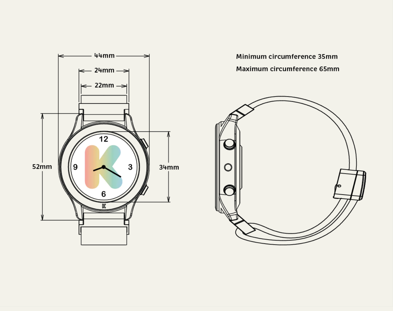 K-WATCH - Reloj Interactivo para Niños - Azul